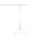 Adjustable glass pendant lamp Langham
