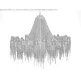 Crystal chandelier Belvi