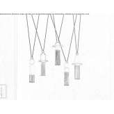 Hanging lamp made of metal, painted with LED diodes Cosio