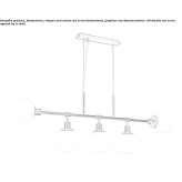 Glass pendant lamp Frose
