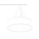 LED fabric pendant lamp Obrnice