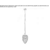 Lampa wisząca z kryształkami Crezancy