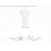 Blown glass chandelier Casillas