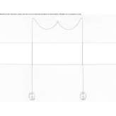LED hanging lamp made of borosilicate glass Genille