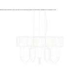 Crystal and metal chandelier Allassac