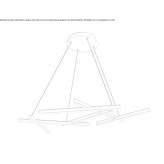 Metal LED hanging lamp Przemysl