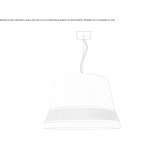 Lampa wisząca LED z tkaniny Reedley