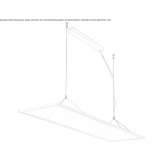 LED hanging lamp made of PMMA Baarn