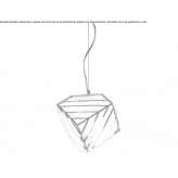 Murano glass hanging lamp Juprelle