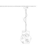 Obrotowa ceramiczna lampa wisząca w industrialnym stylu Salcia