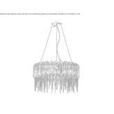 Glass chandelier Allanche