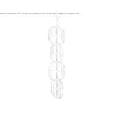 LED hanging lamp made of blown glass Lage