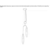 Glass and metal pendant lamp Sechelt