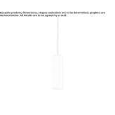 Pendant lamp in extruded aluminum with dimmable LED Urla