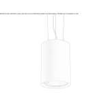 Pendant lamp made of die-cast aluminum Goruia