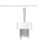Pendant lamp with crystals Custines