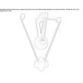LED hanging lamp made of glass and aluminum Dudesti