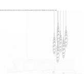 Glass pendant lamp Salta