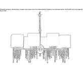 Chandelier with crystals Kursenai