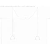 LED hanging lamp made of borosilicate glass Bacum