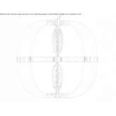 Lampa wisząca LED z dmuchanego szkła Lage