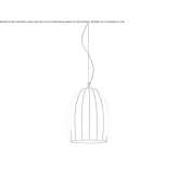 Murano glass hanging lamp Tambores