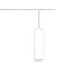 Metal LED hanging lamp Reuthe
