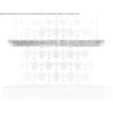 Metal hanging lamp with crystals Karres