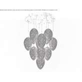 Pendant lamp with crystals Crezancy