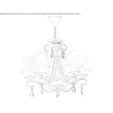 Metal chandelier with crystals Konotop