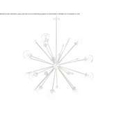 Brass chandelier Pinseque