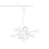 Metalowa lampa wisząca Omate