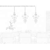 Glass pendant lamp Farliug