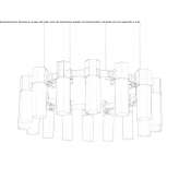 Lampa wisząca LED z dmuchanego szkła LeChee