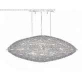 Pendant lamp with crystals Crezancy