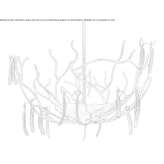 Brass chandelier Verea