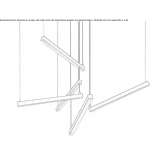 Metal LED hanging lamp Haar