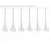 Brass LED hanging lamp Jasien