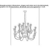 Steel LED hanging lamp Gadinti