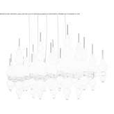 Glass pendant lamp Salta
