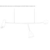 Obrotowa mosiężna lampa wisząca Bryant