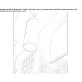 Plaster hanging lamp Obdam