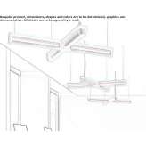 Metal hanging lamp Siljan