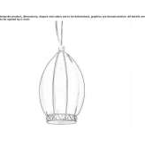 Murano glass hanging lamp Lipetsk