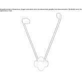 LED hanging lamp made of glass and aluminum Dudesti