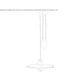 Regulowana ceramiczna lampa wisząca Pruggern
