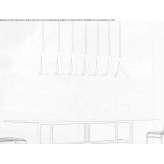 Metal LED hanging lamp Mourenx