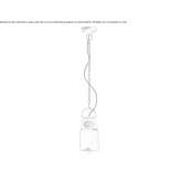 Ceramic hanging lamp Salcia