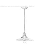Ceramiczna lampa wisząca Pruggern