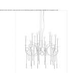 Steel LED hanging lamp Gadinti